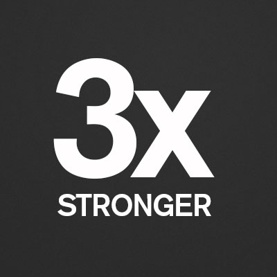 3x Stronger than Traditional Masonry Walls